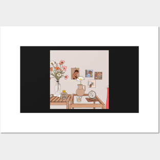 Minimalist Korean Still Life Scene Posters and Art